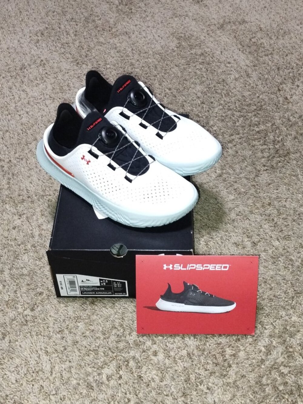 Under Armour SLIPSPEED Trainer Shoes US Women Size 9/Men US Size 7.5/NIB.